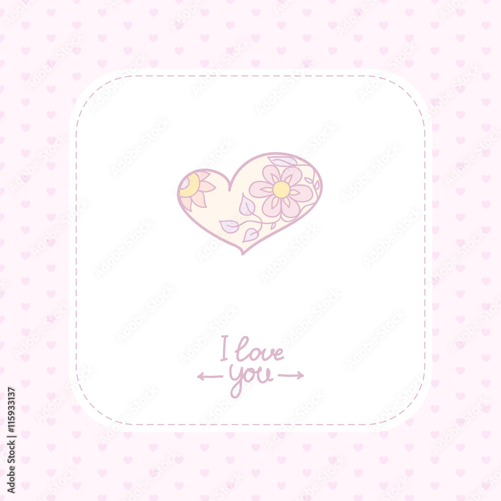 Valentine's Day doodles. Romantic hand drawn elements.Vector. Valentines day card Valentine's Day doodles. Romantic hand drawn elements.Vector. Valentines day card