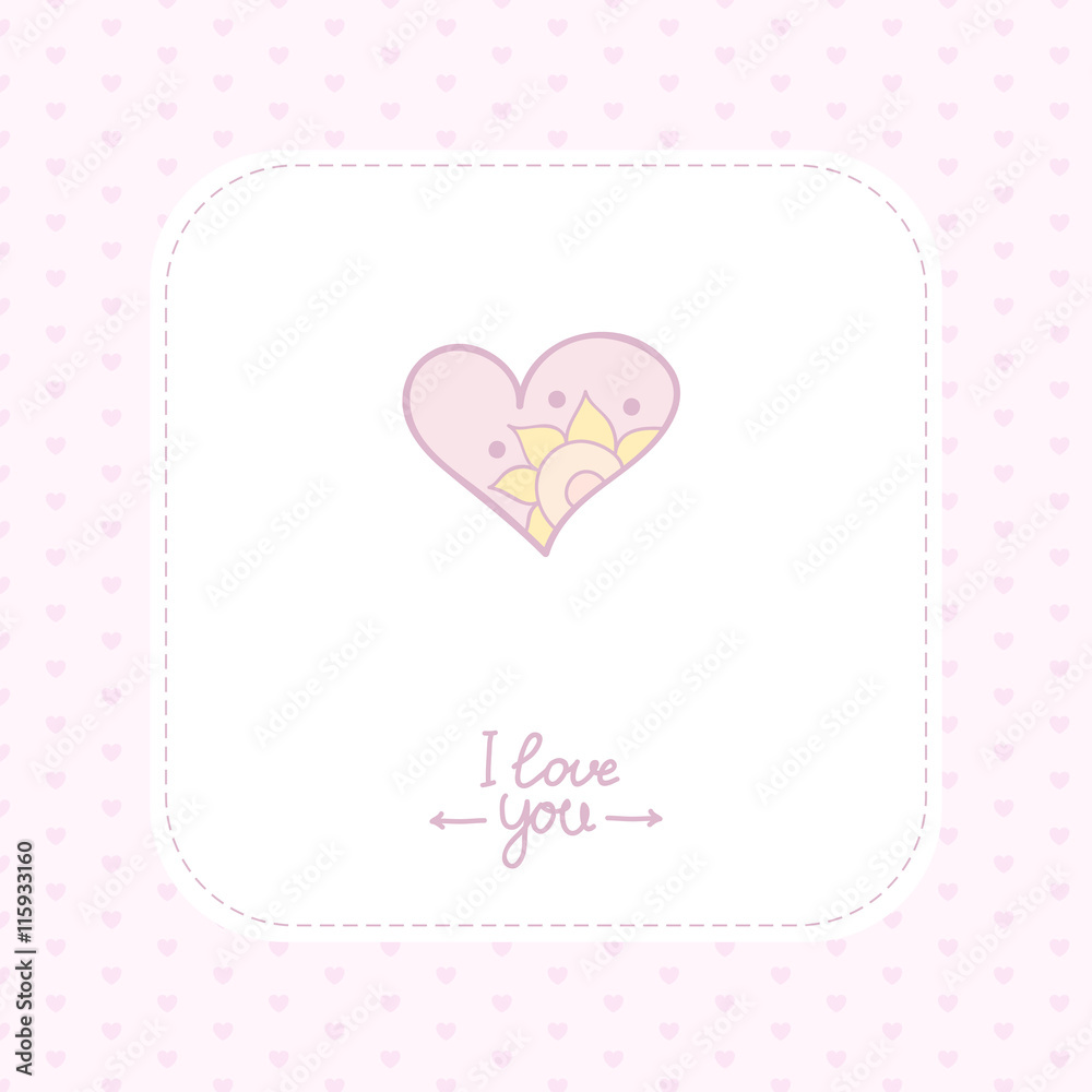 Valentine's Day doodles. Romantic hand drawn elements.Vector. Valentines day card Valentine's Day doodles. Romantic hand drawn elements.Vector. Valentines day card