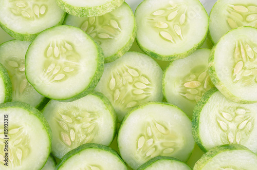 Fresh slice cucumber