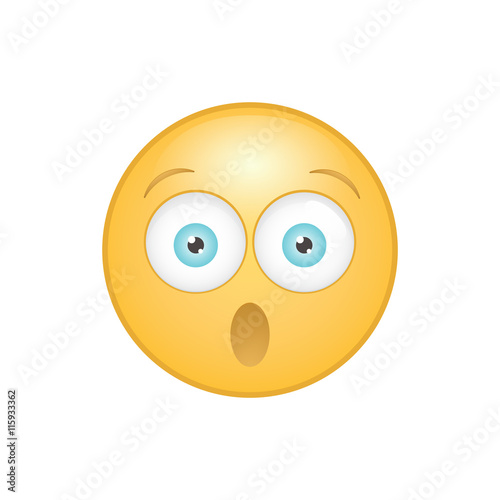 Embarrassed emoticon with flushed red cheeks