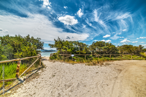 path on the sand in Puntaldia