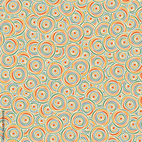 Seamless background with colorful circles