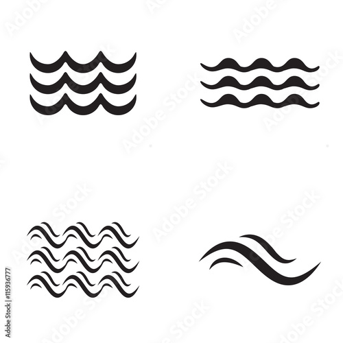 Wave icon collection