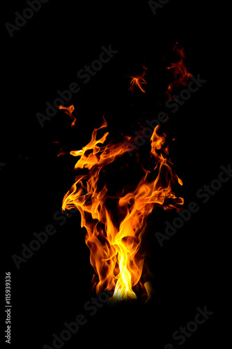 fire background © hideto111