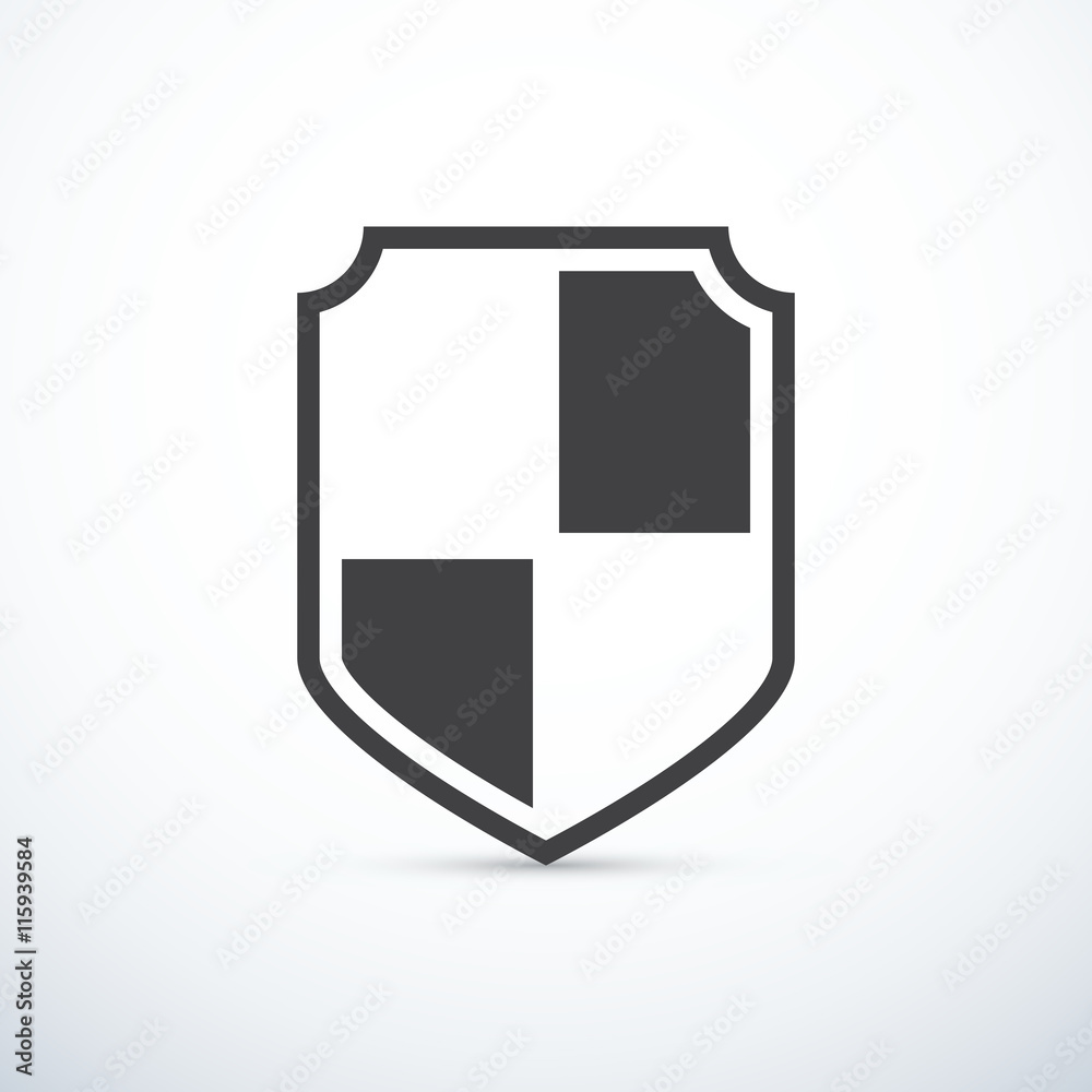 Vector shield icon Vector shield icon