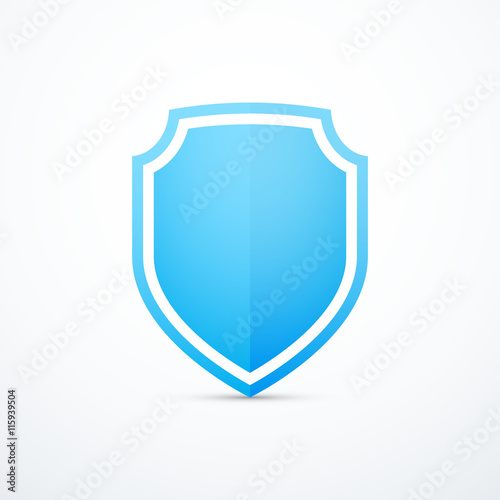 Vector blue shield icon