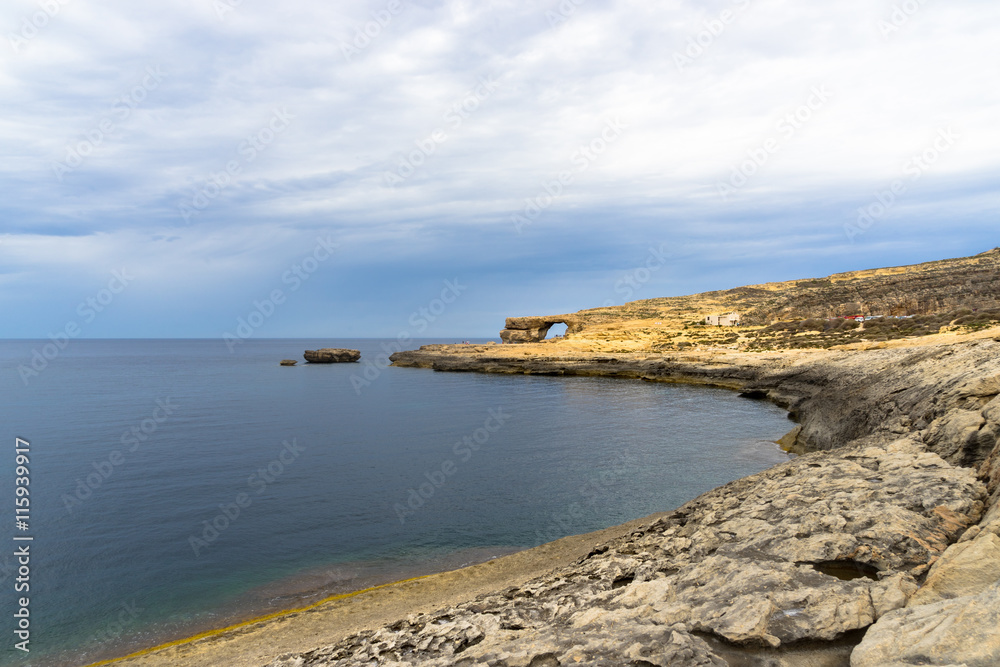 The Azure Window is a limestone natural arch on the Maltese isla