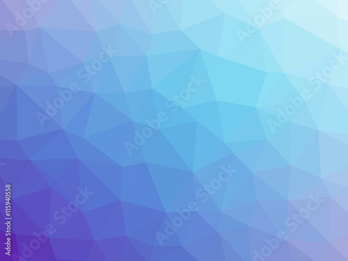 Purple blue gradient polygon shaped background