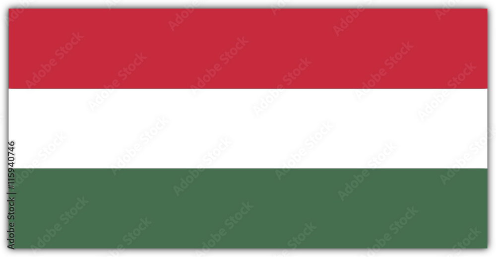 Ungarische Flagge als Vektor