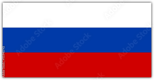 Russische Flagge als Vektor