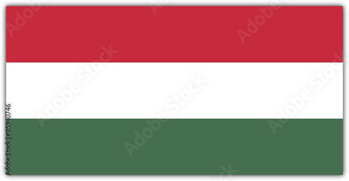 Ungarische Flagge als Vektor