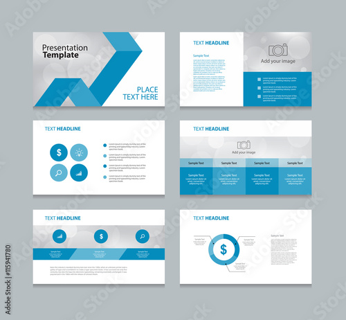 page presentation layout design template with info graphic element for brochure report and book page