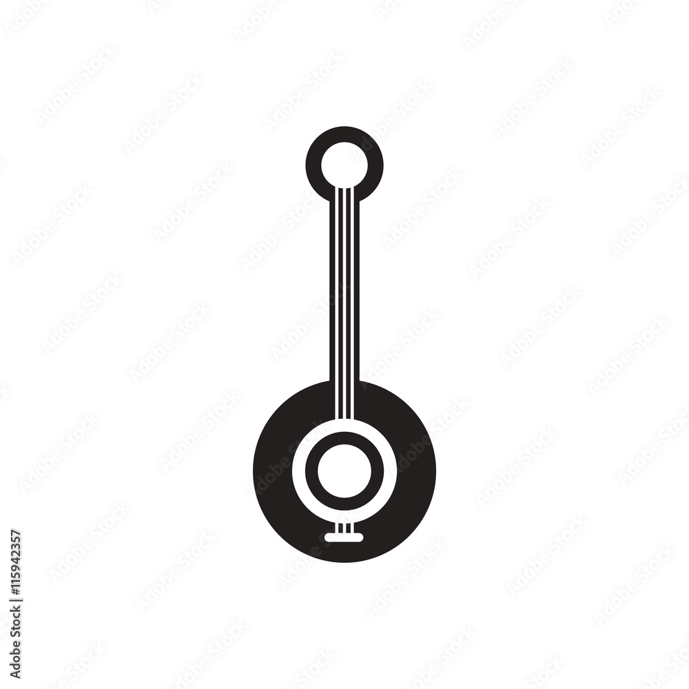 black vector icon on white background musical instrument black vector icon on white background musical instrument