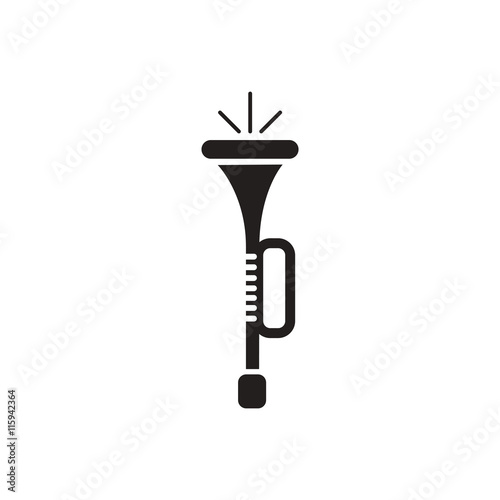 black vector icon on white background musical instrument