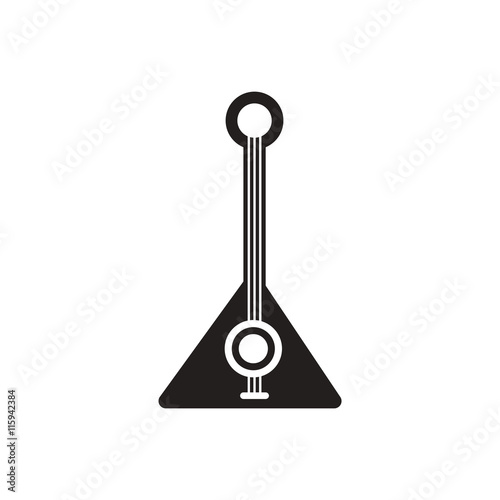black vector icon on white background musical instrument