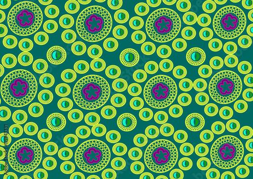 Beautiful colorful pattern with figures and different colors
