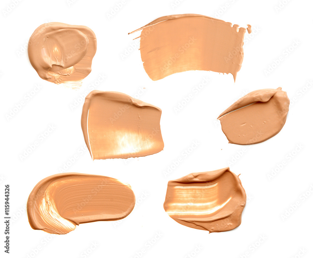 Liquid foundation isolated on white background Liquid foundation isolated on white background