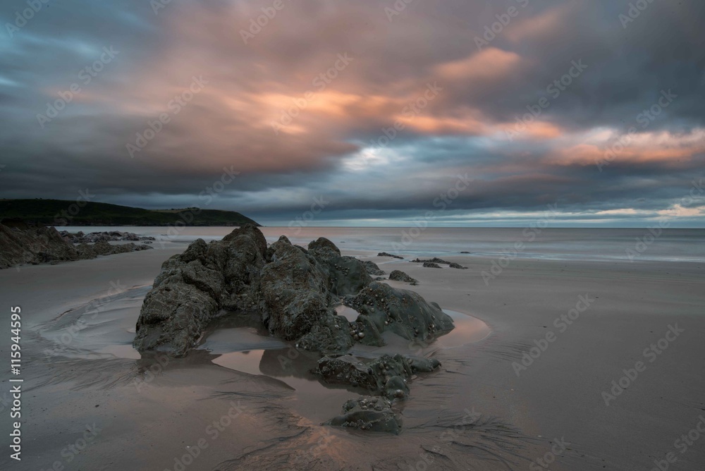 Fototapeta premium Sunset on the rocks