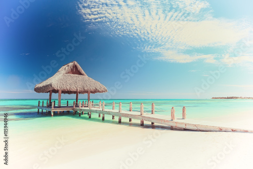 Beautiful tropical white sandy beach