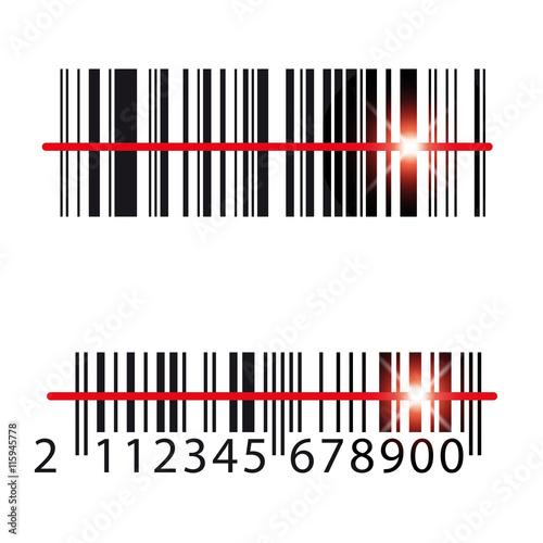 Barcode Icon label vector