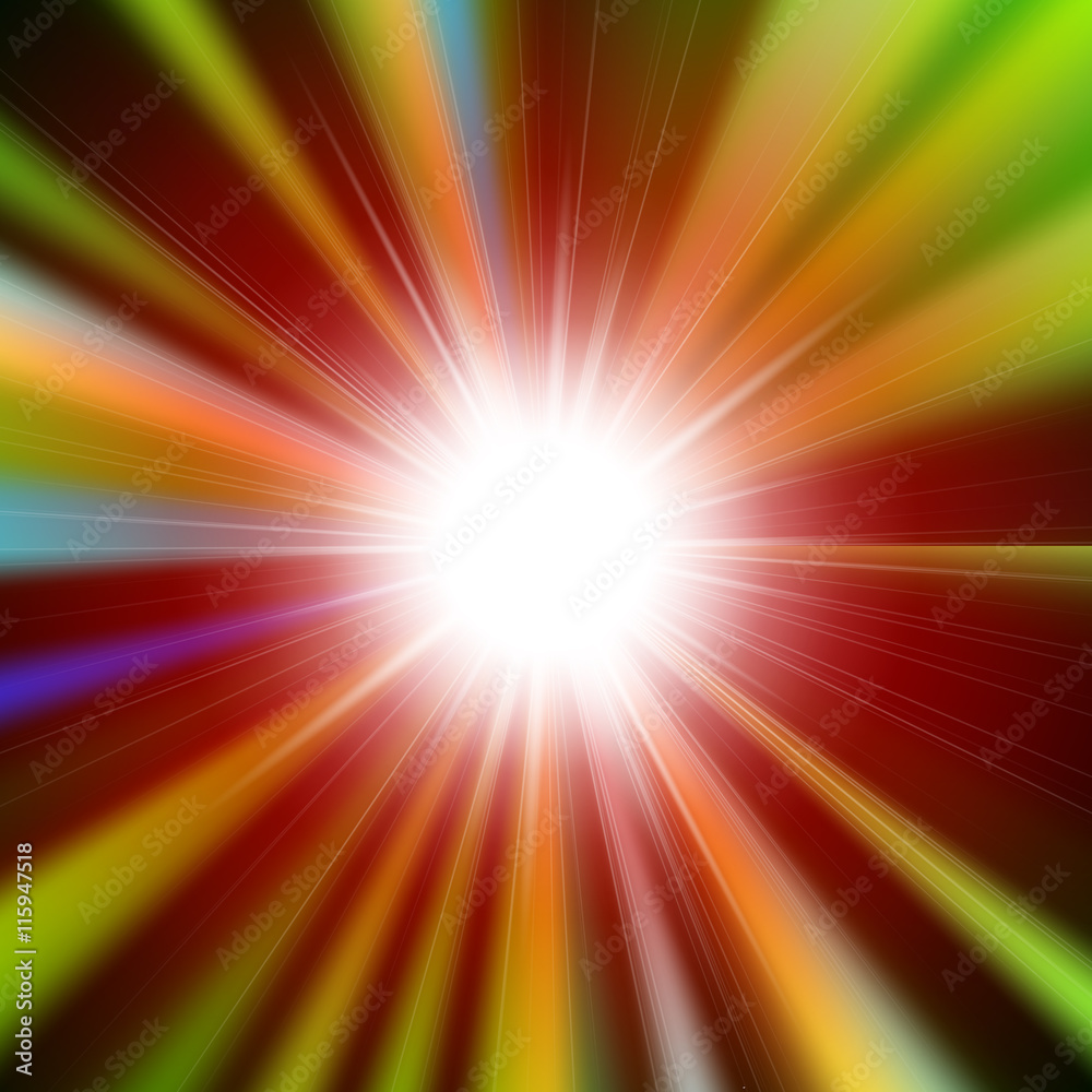 Obraz premium Flare bright shiny star