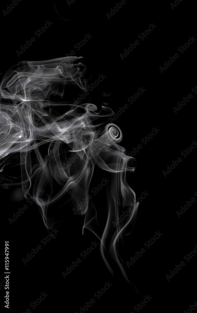 Abstract smoke moves on a black background Abstract smoke moves on a black background