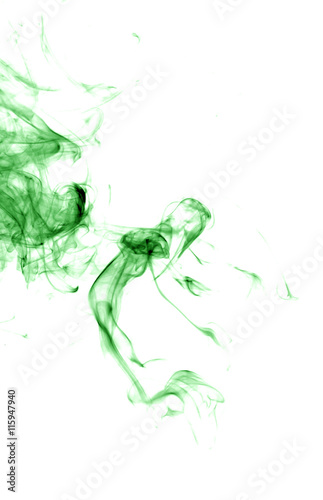 Abstract smoke moves on a black background