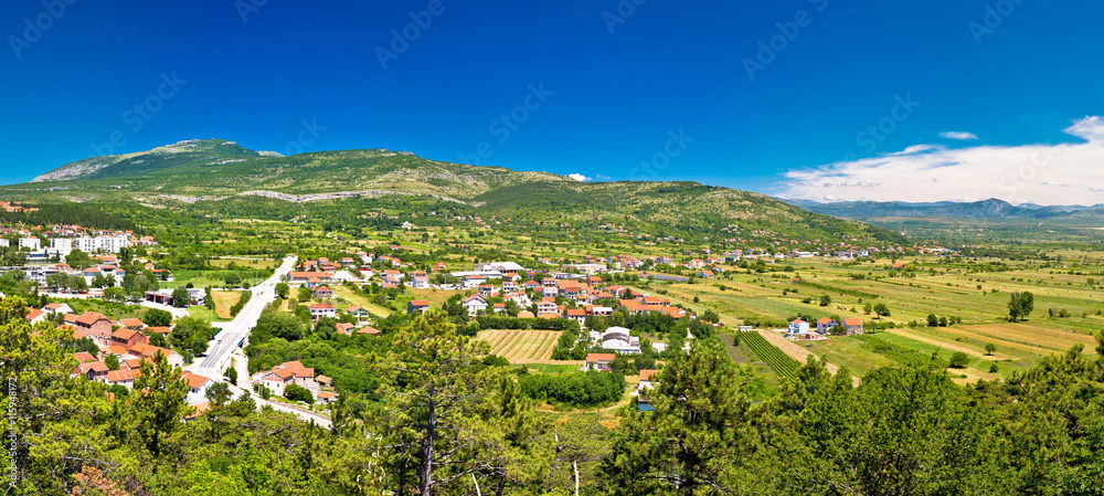 Pertovo polje near Drnis panoramic view