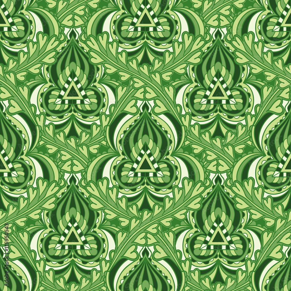 Seamless pattern in Indian style. Seamless pattern in Indian style.