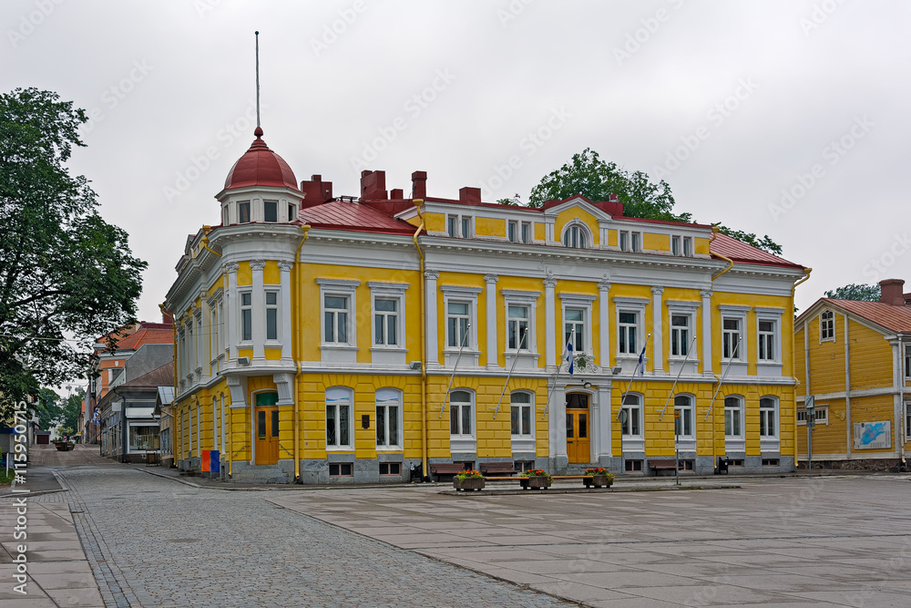 Town Hall building in Tammisaari, Finland
