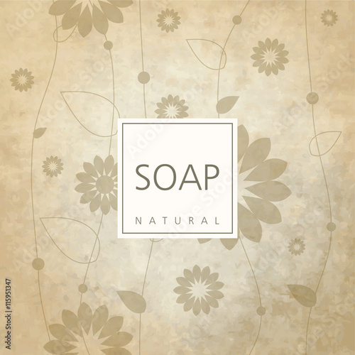 Background for natural handmade soap
