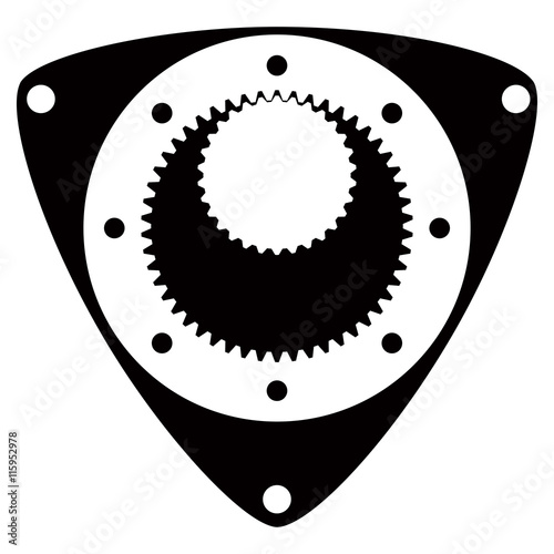 Car service - rotary engine repair icon