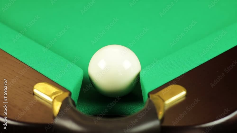 Billiard ball falls into a pocket Billiard ball falls into a pocket