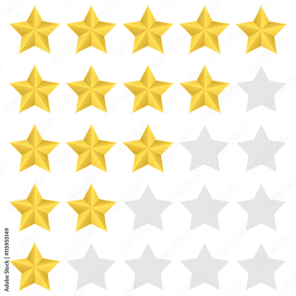 Rating star set Rating star set