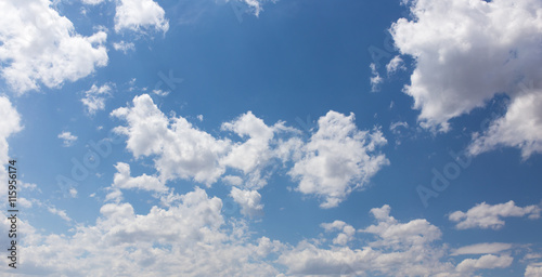 beautiful clouds against blue sky