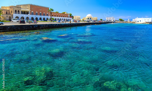 Fototapeta Naklejka Na Ścianę i Meble -  Mandaki port in Rhodes island Greece