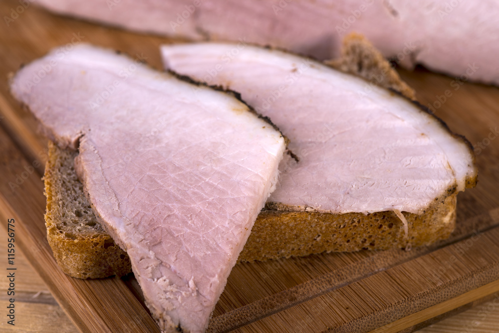 Fresh baked ham Stock Photo Adobe Stock