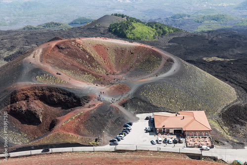 Silvestri crater at the slopes of Mount Etna at the island Sicily, Italy