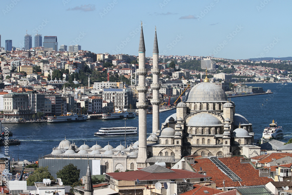 Eminonu New Mosque in Istanbul City