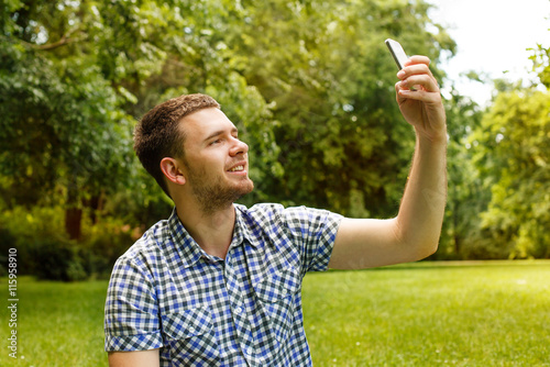 Young Man in Park