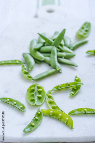 fresh and vibrant green pea