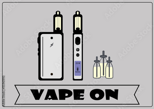 vape on vector