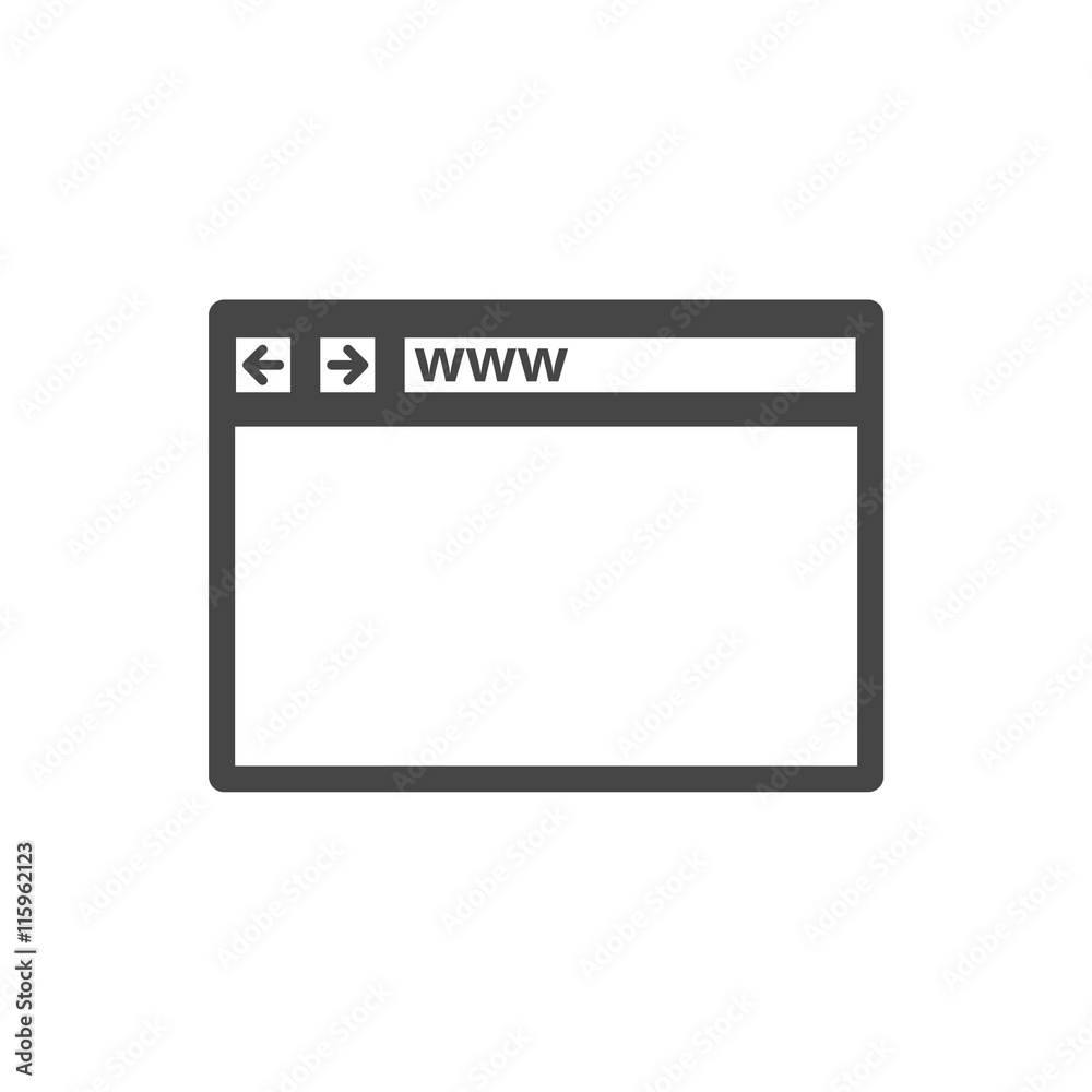 Browser vector icon Browser vector icon