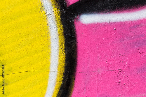 Closeup abstract painted wall of the city