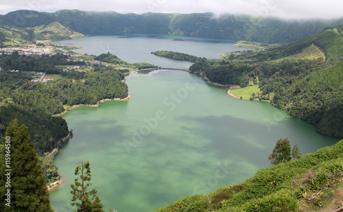 Azores' gorgeous Seven Cities volcanic lagoons - at Sao Miguel Island