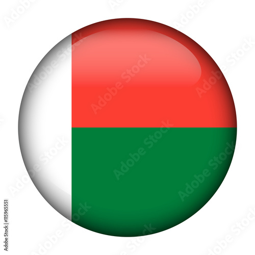 Round glossy Button with flag of Madagascar Free Download Round glossy Button with flag of Madagascar - GFXLoad