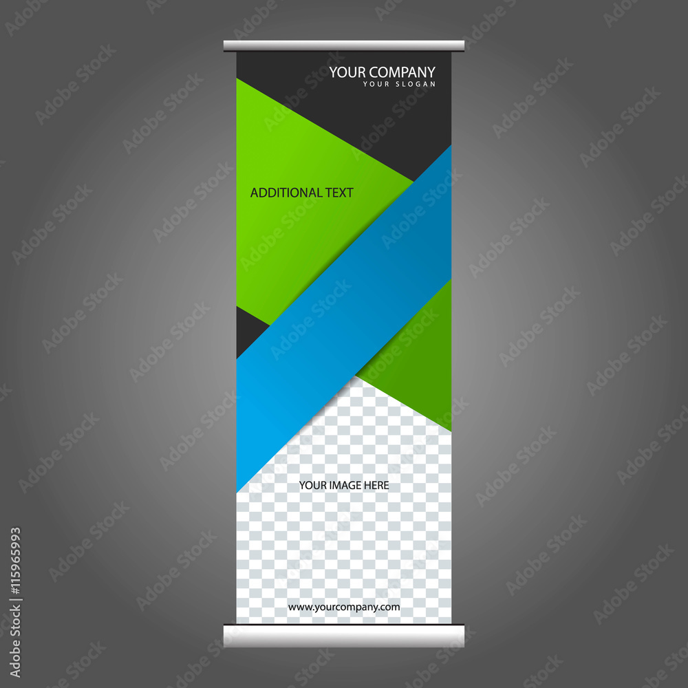 Fototapeta premium Business Vertical Banner Roll-up Vector Design