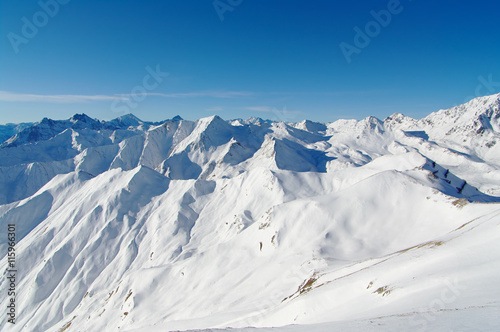 Obraz na płótnie Snowy peaks w salonie