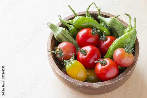 夏野菜、トマト、オクラ