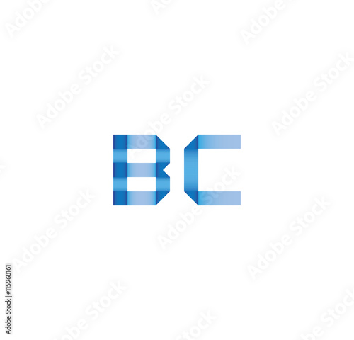 bc initial simple modern blue 